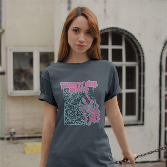 Trash Flames Band Tee Twenty One Pilots Merch