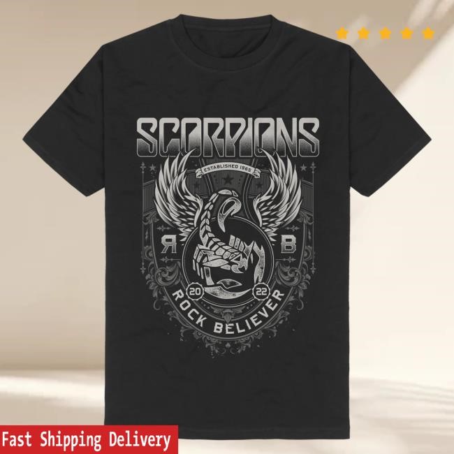 Official Scorpions Rock Believer Ornaments Tees