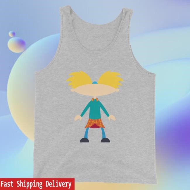 Official Paramount Merch Store Hey Arnold! Minimalist Arnold Unisex Tank Top Shirts Paramount Clothing Shop