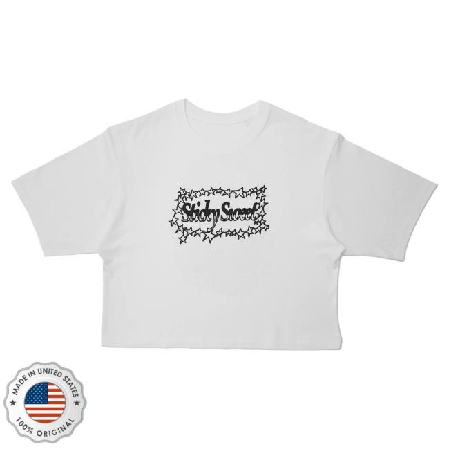 Official Beyonce Merch Store Shop Beyonce Sticky Sweet Short Sleeve Crop T-Shirt Beyoncé