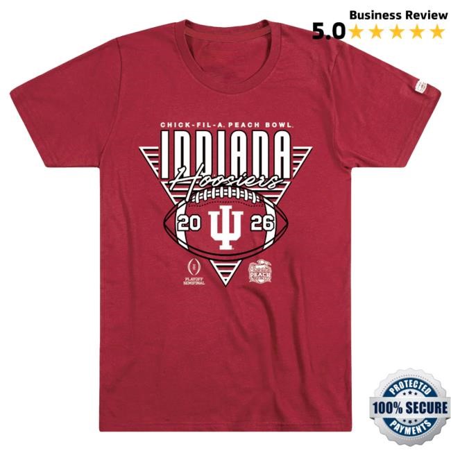 Official Indiana Hoosiers 2026 Peach Bowl Champs Tee Homefield
