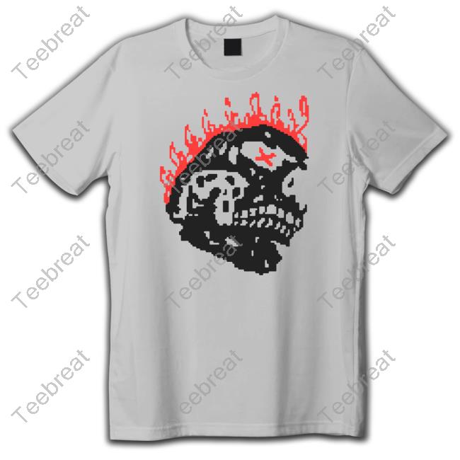 Hangover Gang Merch Fire Skull Tee Shirt