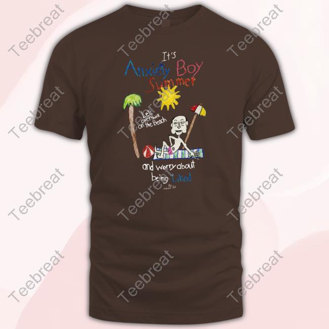Official Marcus Pork It's Anxiety Boy Summer T Shirt Official It's Anxiety Boy Summer Let's Overthink On The Beach And Worry About Being Liked Shirts