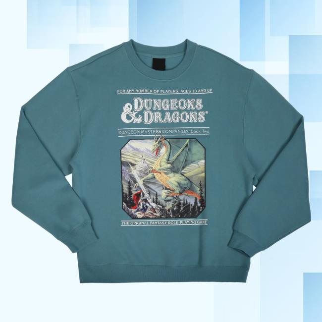 Official Heroes And Villains Clothing Store Merch Dungeons & Dragons Companion: Book 2 Box Art Pullover Hoodie HeroesandVillains