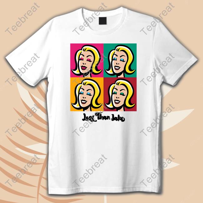 Less Than Jake White Vintage Color Block Rockview T Shirts