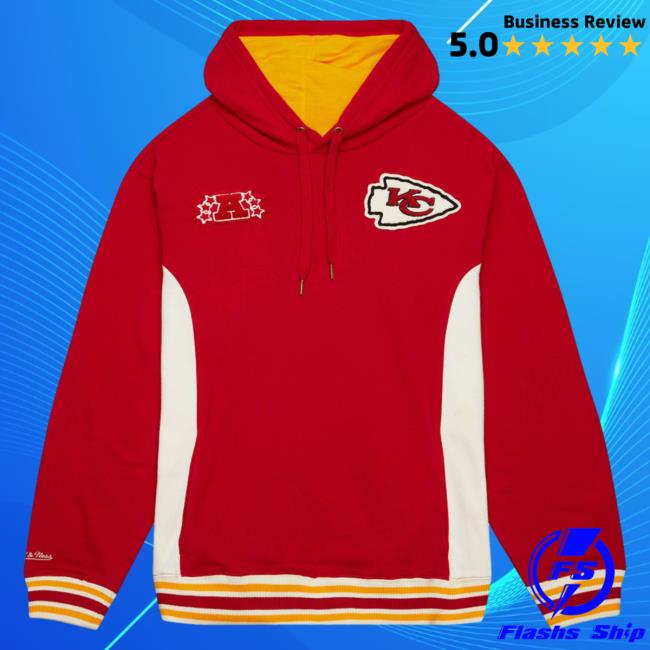 Official Mitchell And Ness Clothing Store Shop Fleece Team Legacy French Terry Crew neck Sweatshirt Kansas City Chiefs Mitchellandness Merch