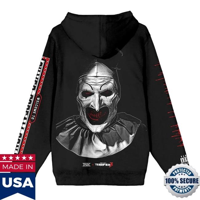 Ice Nine Kills Terrifier Hoodie Silver Scream Con