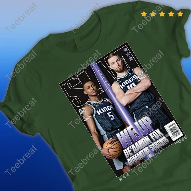 Slam Goods Merch We Up De’Aaron Fox And Domantas Sabonis Cover Slam 242 T-Shirt