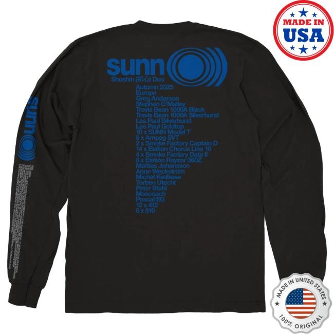 Tour Booth Merch Sunn O))) Aegles 2025 Longsleeve Drop US evilgreed