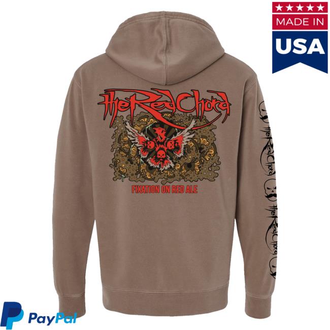 Official Indie Merch Store The Red Chord Bone Up Brewery TRC x BUBco Pullover Hoodie SandStone