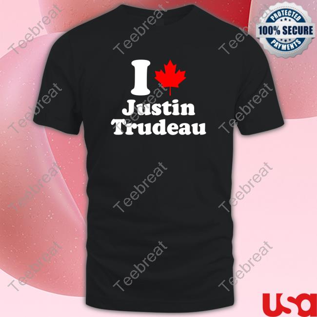 Official I Justin Trudeau Flag Canada Shirt