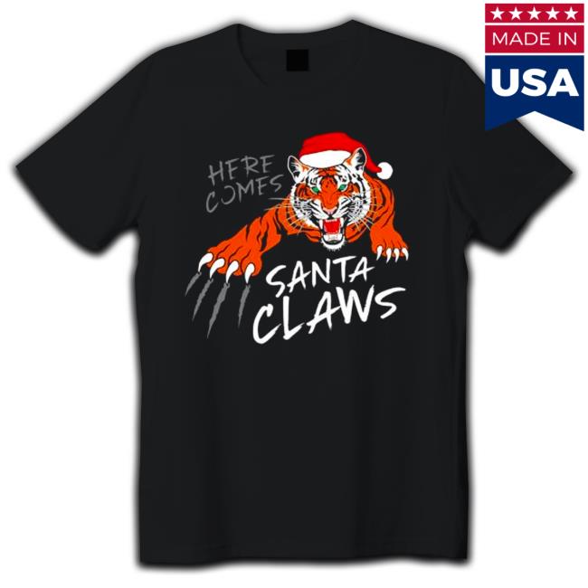 Official Cincinnati Santa Claws Christmas 2022 Tee Shirt