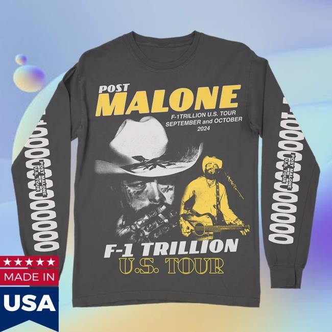 F-1 Trillion Charcoal L/S Shirt - Post Malone | Official Shop