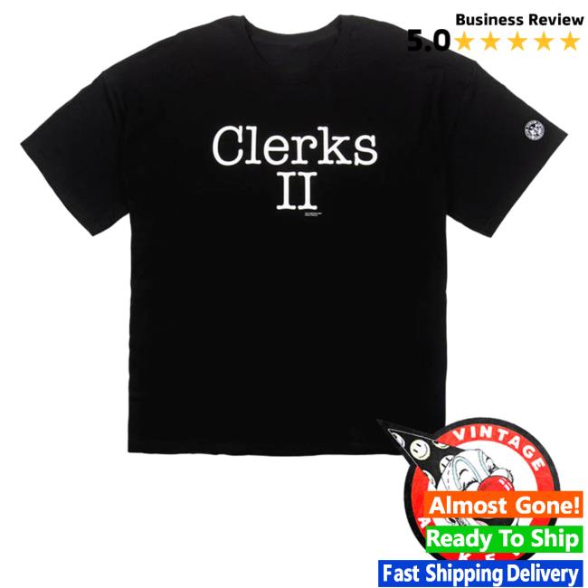 Official Jay and Silent Bob Merch Store Vintage "Clerks II Logo" Shirt New JayandSilentBob