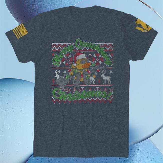 Official Bunker Branding Merch The Fat Electrician Quackbang Christmas Hot Shirt Midnight Navy Bunkerbranding
