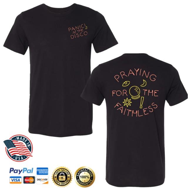 Official Panic! At The Disco Merch Store 2019 Faithless New T-Shirt Panic! At The Disco