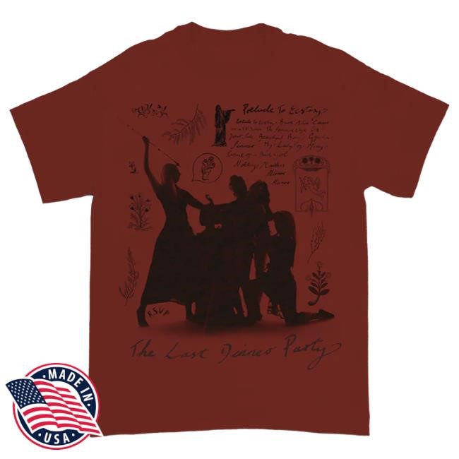 Official The Last Dinner Party Shop Merch Giallo Red Shirt