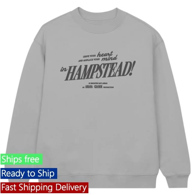 Official Ariana Grande Shop Hampstead Crewneck Sweatshirt (Grey) ArianaGrande