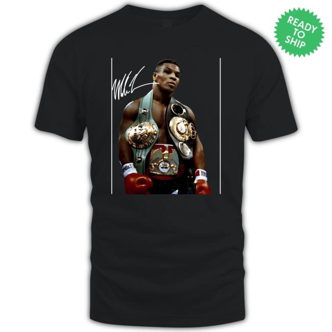 Mike Tyson Gold Belts T Shirt