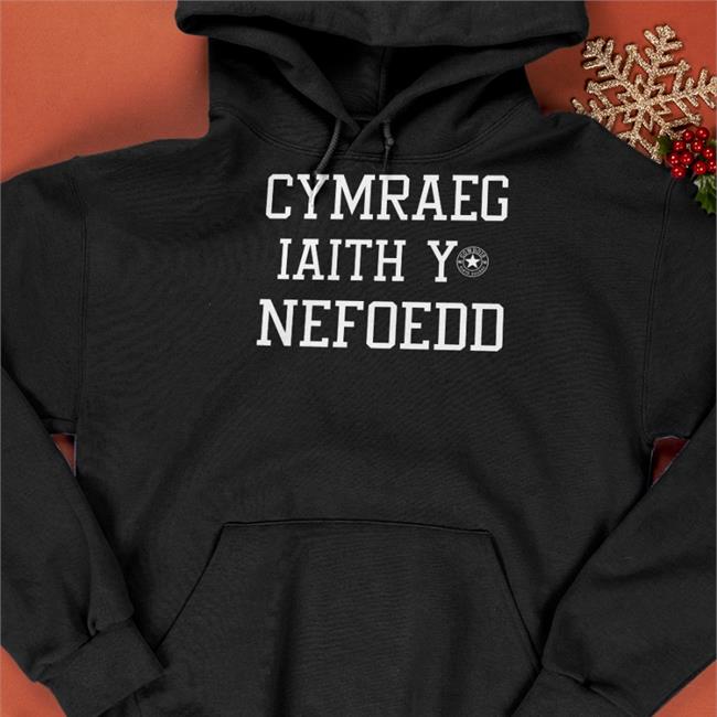 Cymraeg Iaith Y Nefoedd Cowbois Shirt