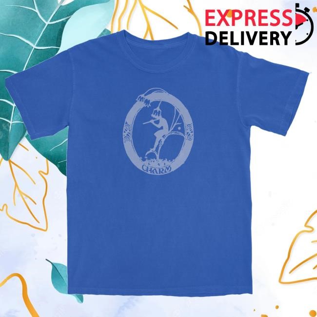 Clairo Official Merch Store Charm Fairy Flute Tshirt (Blue) Clairo Clothing Shop Apparel Clairo Band