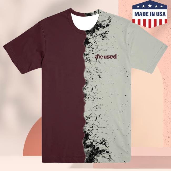 The Used Band Merch Shop Taste Of Ink Split Dye New T-Shirt