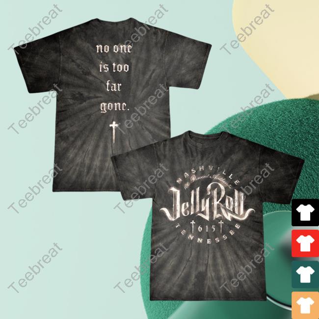 Official Jelly Roll Clothing Shop Merch Logo Tie Dye New Shirt Jellyroll615 Store