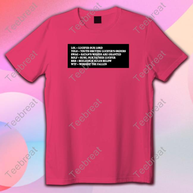 Lol Yolo Swag Rofl Brb Wtf Sweatshirt