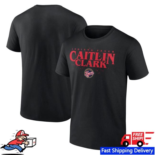 Indiana Fever Caitlin Clark Black New Tee