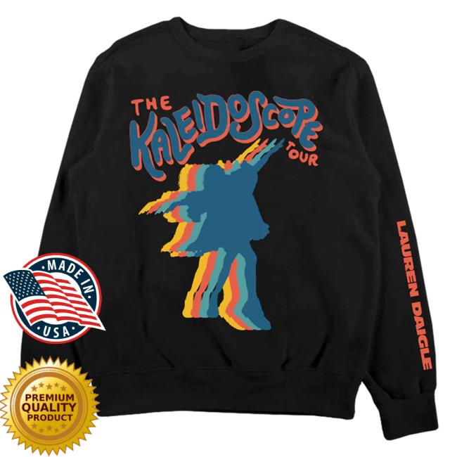 Official Lauren Daigle Store Merch The Kaleidoscope Tour Black Hooded Sweatshirt Laurendaigle