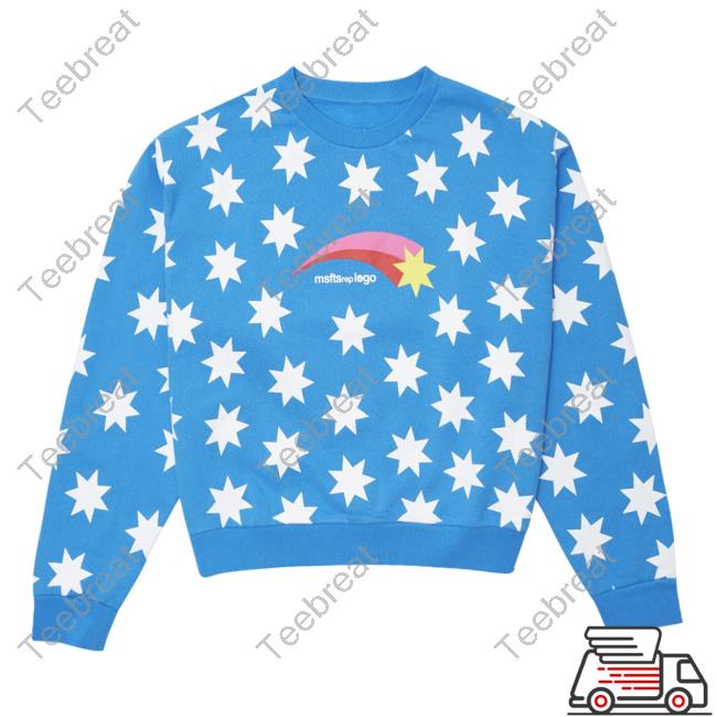 Official Msftsrep Clothing Star Logo AOP Crewneck Sweatshirt 3D All Over Print