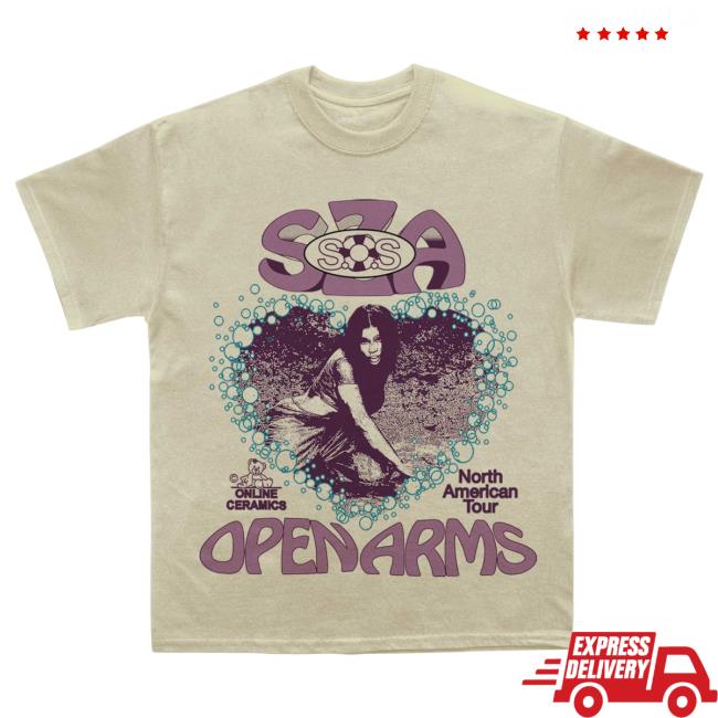 Official SZA Sand SOS North America Tour Dates Shirt New
