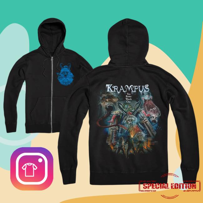 Official Cavity Colors Krampus: To All A Good Night - Zip Up Hoodie