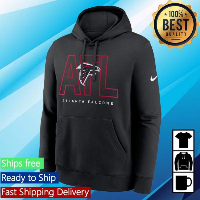 Official NFL Men's Atlanta Falcons Nike Black Busted Play Club Hoodie ArizonaCardinals