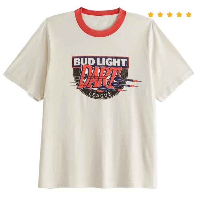 Official Abercrombie And Fitch Bud Light Vintage-Inspired Graphic New Shirt