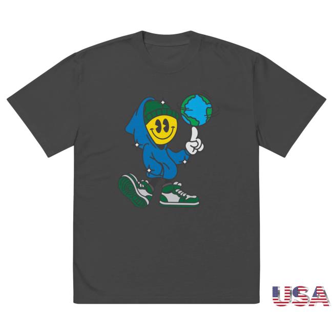 Official Connor Price Merch Globe Spinner Oversized Tees