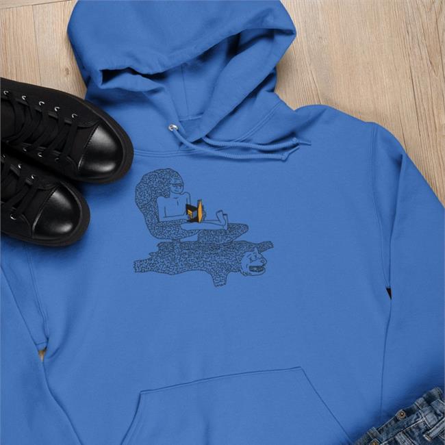 Bitcoinmagazine Merch The Big-Brain Magazine Reader Sweatshirt