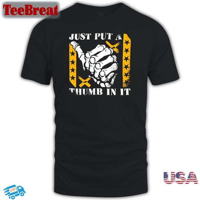 Bunkerbranding Kentucky Ballistics Merch Kb Just Put A Thumb In It Halloween Tee Shirt