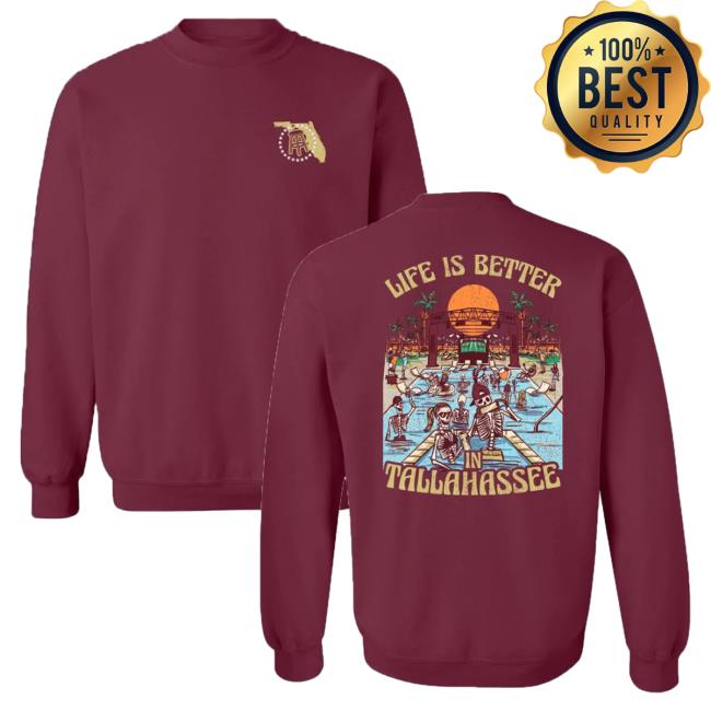 Official Barstool Huskies Merch Store Barstool U Life Is Better In Tallahassee Ii Pullover Hoodie Barstoolhuskies Apparel Clothing Shop