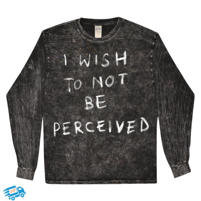 Not Be Perceived Long Sleeve Black