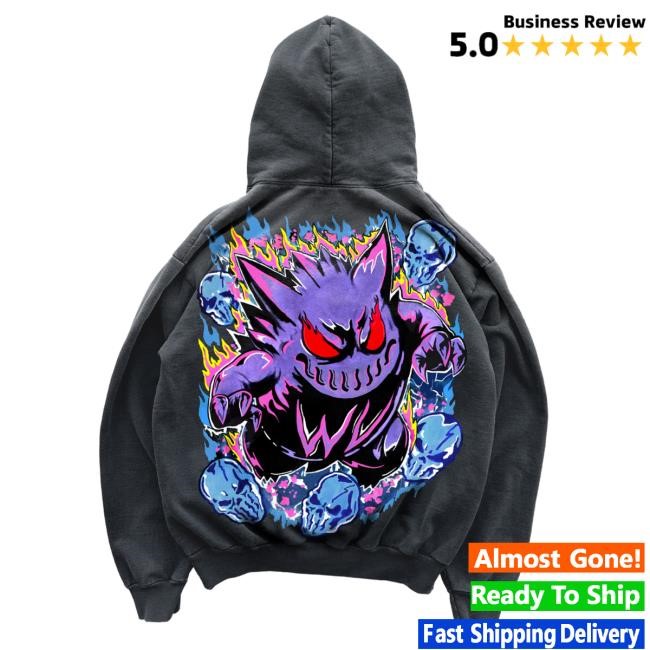 Authentic Warren Lotas Shadow Monster Hoodie Vintage Black Heavy