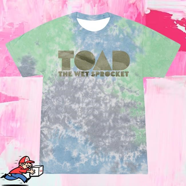 Official Toad The Wet Sprocket Toad Tie Dye Logo Popover Shirt