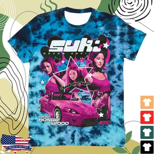 Official Studiohouse Designs Merch Store 2F2f Suki Tiedye Shirt 2024 Oil Slick (Blue) Studiohouse Designs Apparel Clothing Shop StudiohouseDesigns