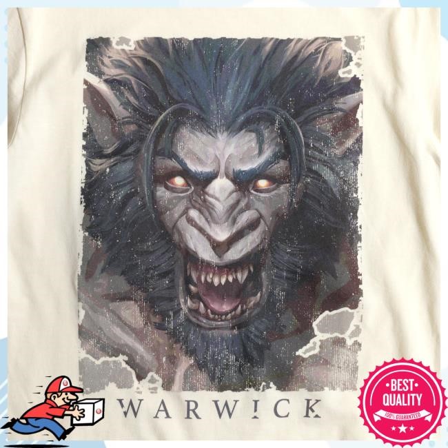 League Of Legends Warwick Growling Natural T Shirt