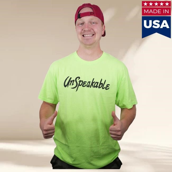 Official Unspeakable Shop Neon Green Genesis Shirts