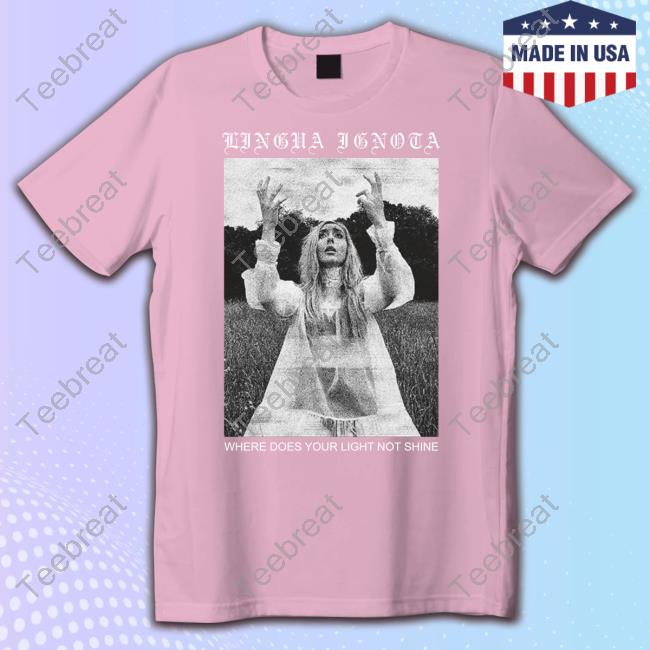 Official Lingua Ignota Merch Lingua Ignota Where Does Your Light Not Shine Hoodie Evilgreed