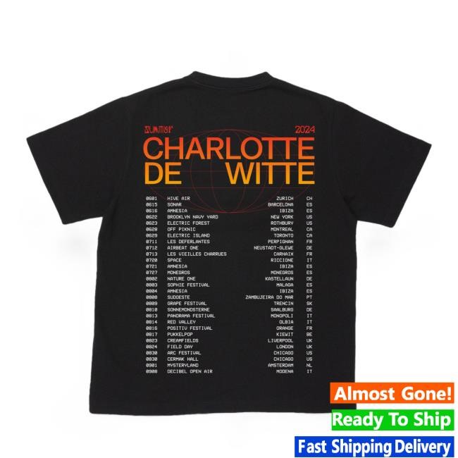 Official Charlotte De Witte Merch Shop Summer Tour Top Shirt KNTXT Clothing Store Apparel