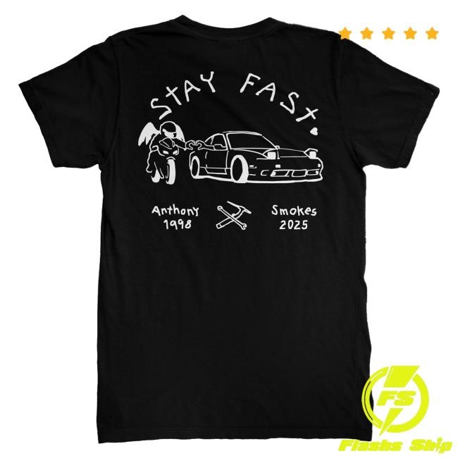 Official PrizzaMike StayFastSmokes Tees Black/White