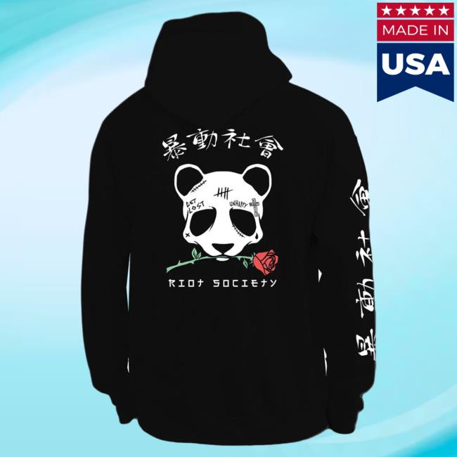 Official Riot Society Merch Store Shop Riot Society Panda Rose Skull Tattoo Sweatshirts RiotSociety Apparel Clothing