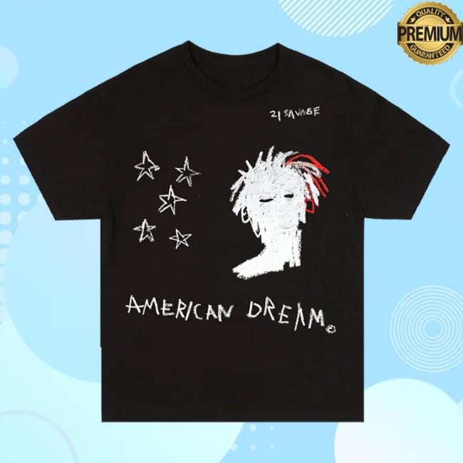 Official 21 Savage Merch Store Saint Laurent Don American Dream Popover Shirt 21 Savage Apparel Clothing 21Savage
